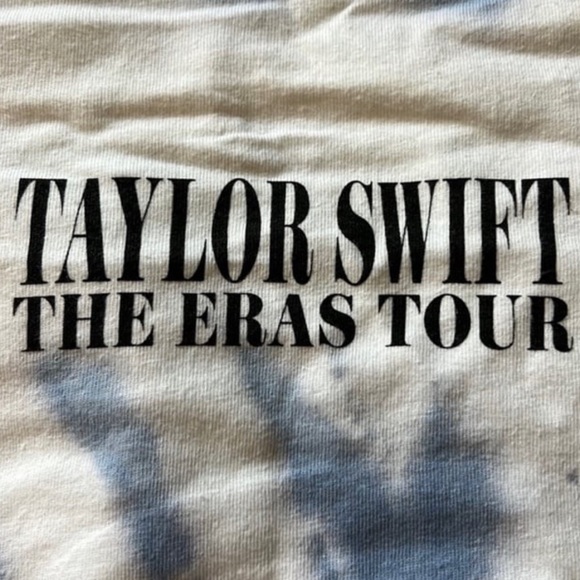 Official Eras Tour Merch Taylor Swift Tie Dye Blue Tank Top Merchandise - Picture 5 of 7